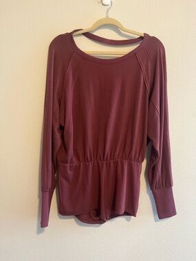 NWT Anthropologie Daily Practice Long Sleeve Rose Romper size S